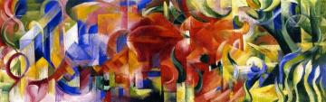 Playing Forms Artwork by Franz Marc