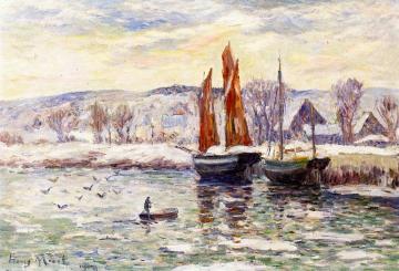 The River at Quimper Artwork by Henry Moret