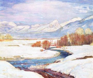 Winter in Taos Artwork by Bert Geer Phillips