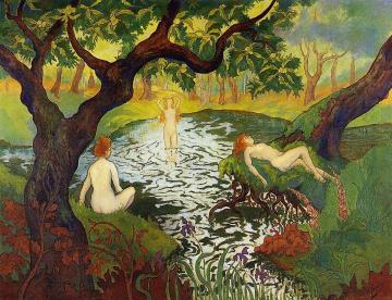 Three Bathers with Irises Artwork by Paul Ranson