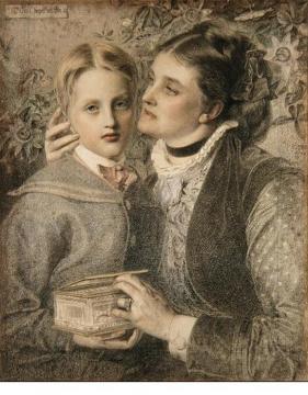 Mrs. Tom Chapell And Son Artwork by Anthony Frederick Sandys