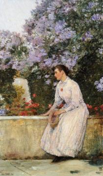 In the Garden Artwork by Frederick Childe Hassam