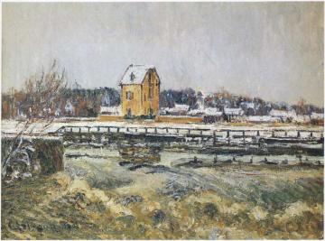 Waterfall at Saint Martin - Pontoise Artwork by Gustave Loiseau