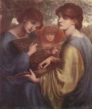 The Bower Meadow - Study Artwork by Dante Gabriel Rossetti