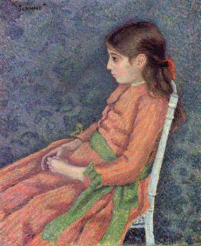 Portrait of Jeanne Artwork by Lucien Pissarro