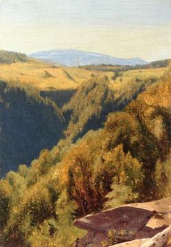 Summer Hills, Hunter Mountain Artwork by Jervis McEntee