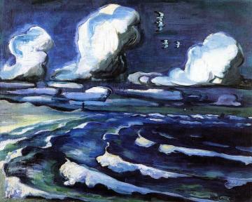 Autumn Sea Artwork by Hermann Max Pechstein