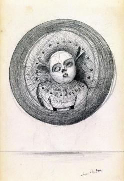 Head in a Sphere Artwork by Odilon Redon