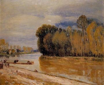 The Loing Canal Artwork by Alfred Sisley