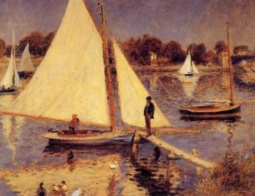 Sailboats at Argenteuil Artwork by Pierre Auguste Renoir