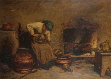 Cleaning Day Artwork by John Dawson Watson