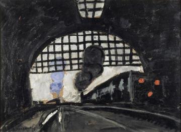 La gare Artwork by Auguste Chabaud