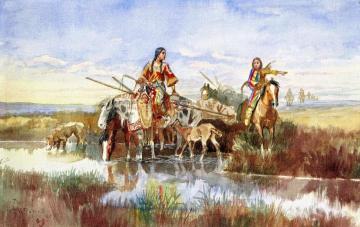 Last Chance or Bust Artwork by Charles Marion Russell