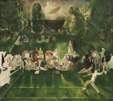 Tennis Tournament Artwork by George Wesley Bellows