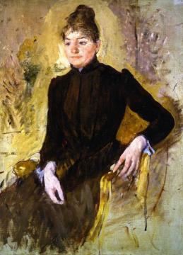 Woman In Black Artwork by Mary Cassatt
