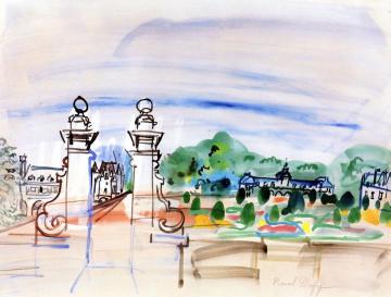 Entrance to the Chateau Artwork by Raoul Dufy