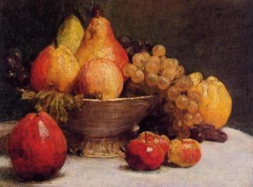 Bowl Of Fruit Artwork by Henri Fantin-Latour