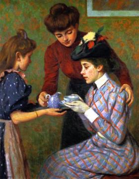 A Cup of Tea Artwork by Federico Zandomeneghi