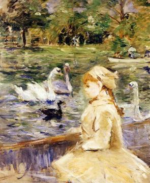 On the Lake Artwork by Berthe Morisot