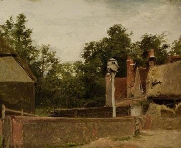 The Farmyard Artwork by Augustus Leopold Egg