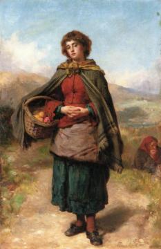 The Orange Seller Artwork by Thomas Faed