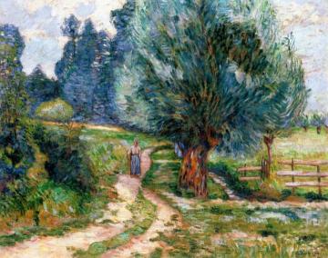 Banks of the Orge, Morning Artwork by Armand Guillaumin