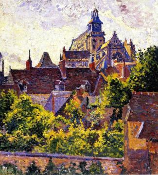 Church in Gisors (study) Artwork by Maximilien Luce