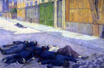 A Paris Street in May 1871 Artwork by Maximilien Luce