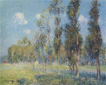 Poplars at Vaudreuil Artwork by Gustave Loiseau