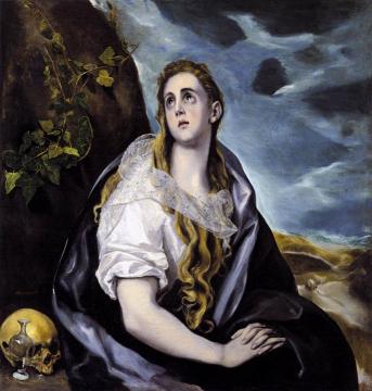 Mary Magdalen in Penitence Artwork by El Greco