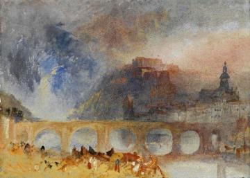 View Of Givet, On The Meuse, South Of Dinant Artwork by Joseph Mallord William Turner