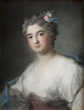 Marie Anne De Bourbon, Mademoiselle De Clermont Artwork by Rosalba Carriera
