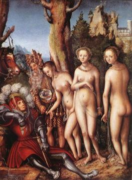 The Judgment of Paris Artwork by Lucas Cranach the Elder