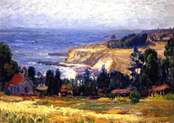 Laguna Coastline And Saint Joseph's Church Artwork by Joseph Kleitsch