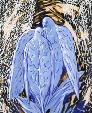 La Nuit d'Amour Artwork by Rene Magritte