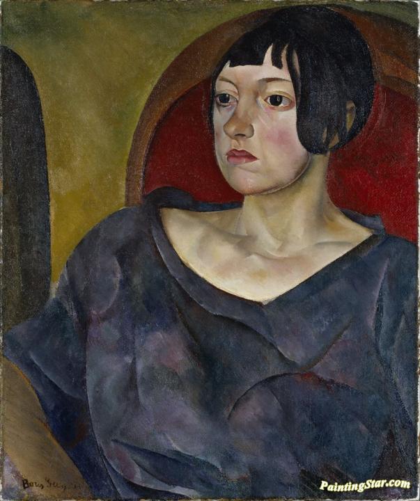 Portrait of a Woman Artwork by Boris Grigoriev