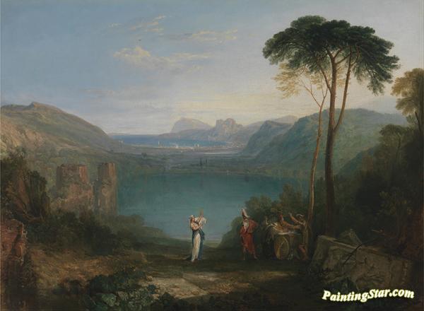 Aeneas And The Sibyl, Lake Avernus Artwork by Joseph Mallord William Turner