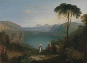 Aeneas And The Sibyl, Lake Avernus Artwork by Joseph Mallord William Turner