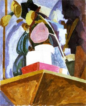 Still LIfe on Corner of a Mantelpiece Artwork by Vanessa Bell