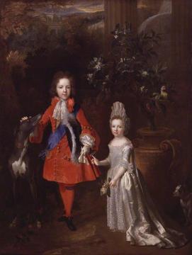 Portrait of Prince James Francis Edward Stuart and Princess Louisa Maria Theresa Stuart Artwork by Nicolas de Largillierre