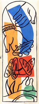 Multiplication of Loaves Artwork by Moise Kisling