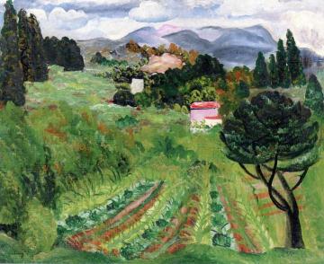 Provençal Landscape Artwork by Moise Kisling