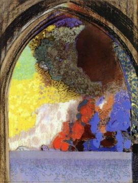 Stained-Glass Window Artwork by Odilon Redon