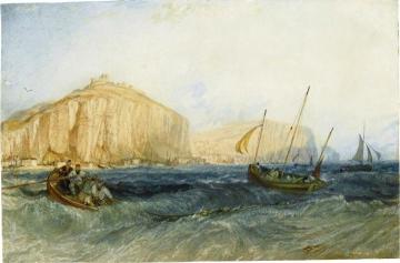 Fishing Boat off Hastings Artwork by Joseph Mallord William Turner