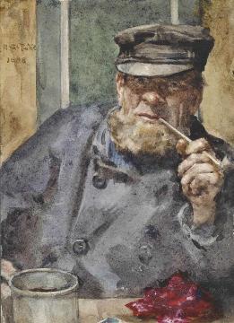 The Old Sea Dog Artwork by Henry Scott Tuke