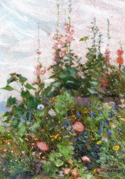 Celia Thaxter's Garden Artwork by Frederick Childe Hassam