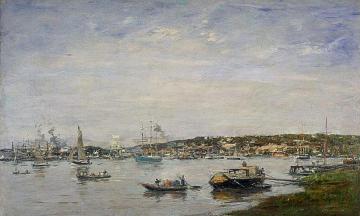 The Port of Bordeaux Artwork by Eugène-Louis Boudin