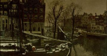 Winter in Amsterdam Artwork by George Heidrik Breitner