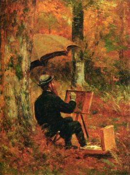 An Artist at His Easel Artwork by Thomas Worthington Whittredge