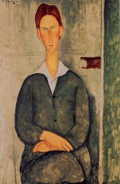 Giovanotto dai Capelli Rosse Artwork by Amedeo Modigliani
